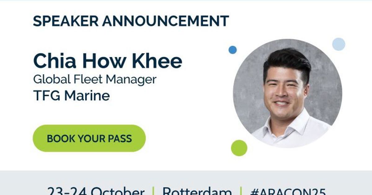 ARACON 2025 in Rotterdam on 23–24 October | TFG Marine